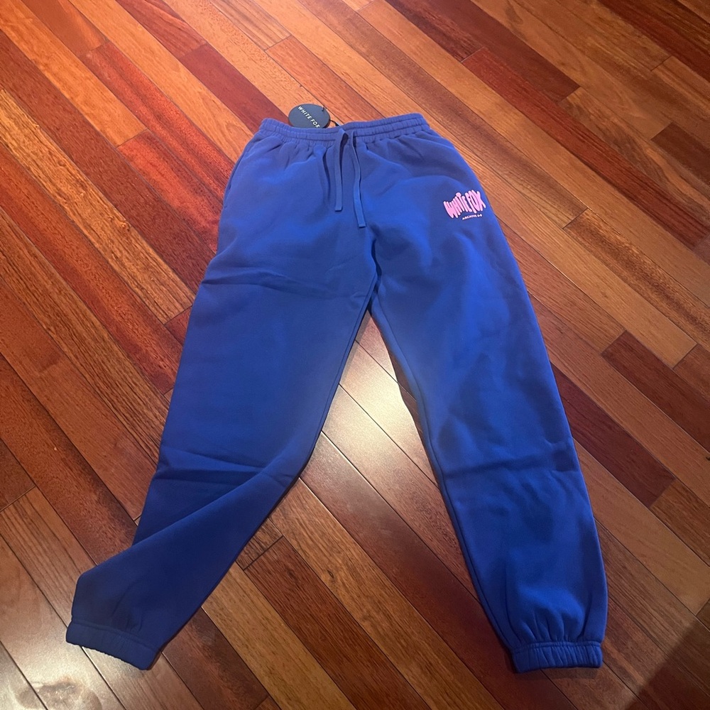 White Fox Archive 2.0 sweatpants NWT Malibu blue